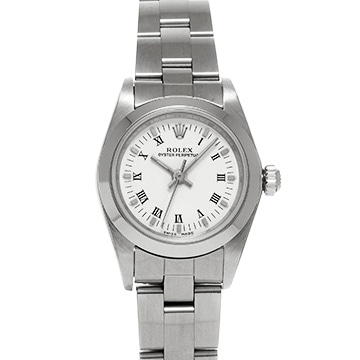 ロレックス オイスターパーペチュアル 76080 ホワイト レディース 時計 【中古】【wristwatch】