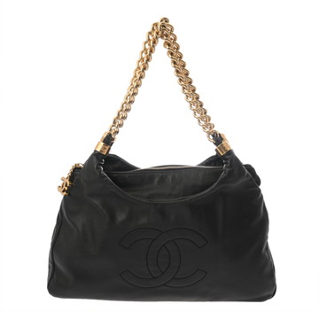 シャネル マトラッセ チェーントート ブラック カーフスキン レディース バッグ 【中古】【bag】