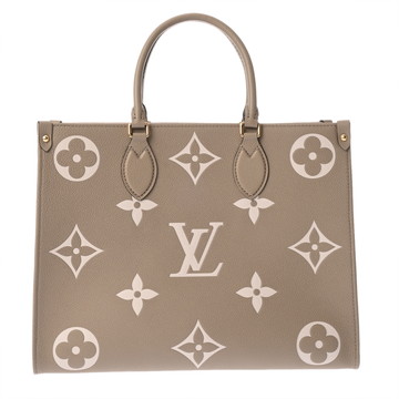 ルイ ヴィトン バイカラーモノグラムアンプラント オンザゴー MM 2WAY トゥルトレール/クレーム M45494 レザー レディース バッグ 【中古】【bag】