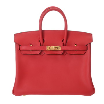 エルメス バーキン 25 ヴァーミリオン ヴォースイフト レディース バッグ 【中古】【bag】