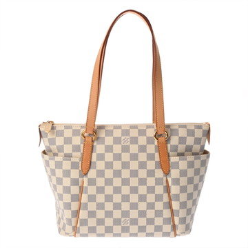 ルイ ヴィトン ダミエアズール トータリー PM 旧型 ホワイト N51261 ダミエキャンバス レディース バッグ 【中古】【bag】