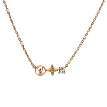 ルイ ヴィトン ネックレス プティ ルイ ゴールド M00368 メタル/ストラス レディース ジュエリー 【中古】【jewelry】