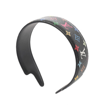 ルイ ヴィトン モノグラムマルチカラー LV×TM ヘッドバンド LVアウトライン 2025年 SS ブラック M96121 ユニセックス 【中古】【other】