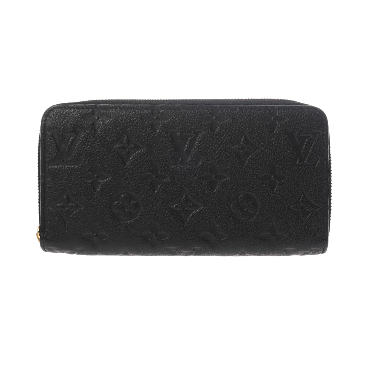 ルイ ヴィトン モノグラムアンプラント ジッピーウォレット ノワール M61864 レザー ユニセックス 財布 【中古】【purse】