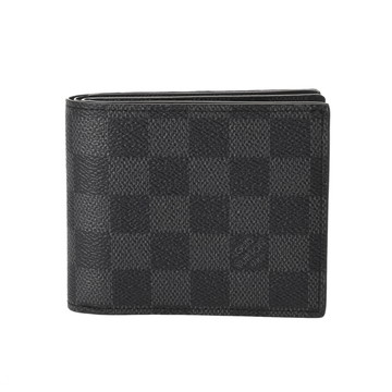 ルイ ヴィトン ダミエグラフィット ポルトフォイユ アメリゴ NM ブラック/グレー N60053 モノグラムキャンバス メンズ 財布 【中古】【purse】