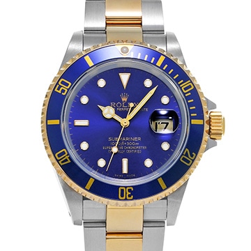 ロレックス サブマリーナ デイト 16613 ブルー メンズ 時計 【中古】【wristwatch】