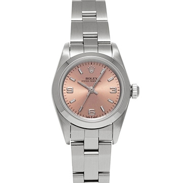ロレックス オイスターパーペチュアル 76080 ピンク レディース 時計 【中古】【wristwatch】
