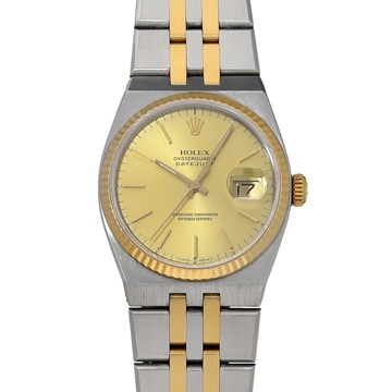 ロレックス オイスタークォーツ デイトジャスト 17013 シャンパン メンズ 時計 【中古】【wristwatch】