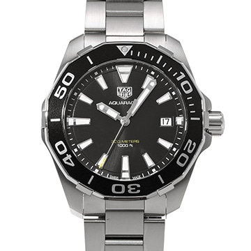 タグ ホイヤー アクアレーサー クォーツ WAY111A.BA0928 ブラック メンズ 時計 【中古】【wristwatch】