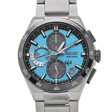 セイコー アストロン ネクスター SBXC157 ライトブルー/グレー メンズ 時計 【中古】【wristwatch】