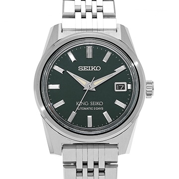 セイコー キングセイコー SDKS025 オリーブグリーン メンズ 時計 【中古】【wristwatch】