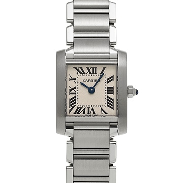 カルティエ タンクフランセーズ SM　 W51008Q3 シルバー レディース 時計 【中古】【wristwatch】