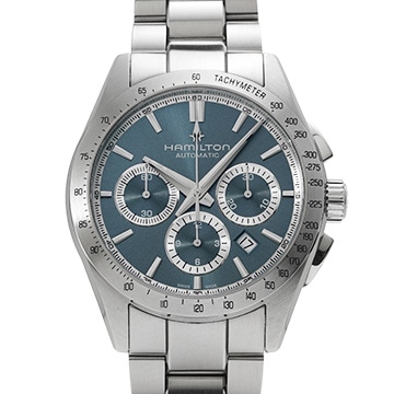 ハミルトン ジャズマスター パフォーマー オートクロノ H36656140 ライトブルー メンズ 時計 【中古】【wristwatch】