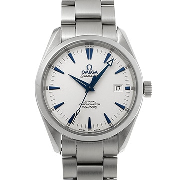 オメガ シーマスター アクアテラ コーアクシャル 2503.33 ホワイト メンズ 時計 【中古】【wristwatch】