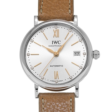 IWC ポートフィノ オートマティック 37 IW458601 シルバー/ダイヤモンド メンズ 時計 【中古】【wristwatch】