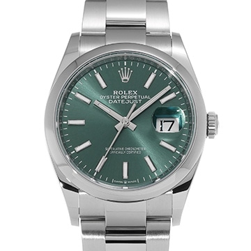 ロレックス デイトジャスト 36 126200 ミントグリーン メンズ 時計 【中古】【wristwatch】