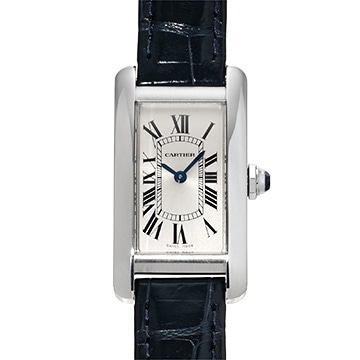 カルティエ タンク アメリカン SM WSTA0043 シルバー レディース 時計 【中古】【wristwatch】
