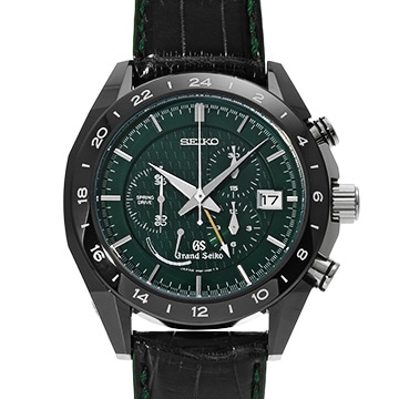 グランドセイコー スプリングドライブ クロノグラフ SBGC017 グリーン メンズ 時計 【中古】【wristwatch】