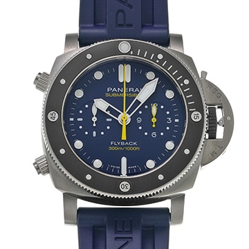 パネライ サブマーシブル マイク・ホーン エディション PAM01291 ブラック メンズ 時計 【中古】【wristwatch】