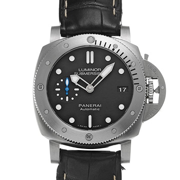 パネライ ルミノール サブマーシブル 3デイズ アッチャイオ PAM00682 ブラック メンズ 時計 【中古】【wristwatch】