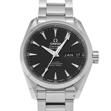 オメガ シーマスター アクアテラ コーアクシャル アニュアルカレンダー 231.10.39.22.01.001 ブラック メンズ 時計 【中古】【wristwatch】