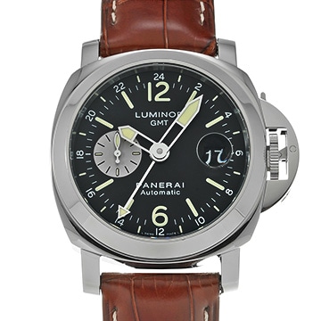 パネライ ルミノール GMT PAM00088 ブラック/シルバー メンズ 時計 【中古】【wristwatch】