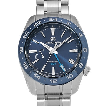 グランドセイコー スポーツコレクション スプリングドライブ GMT SBGE255 ブルー メンズ 時計 【中古】【wristwatch】