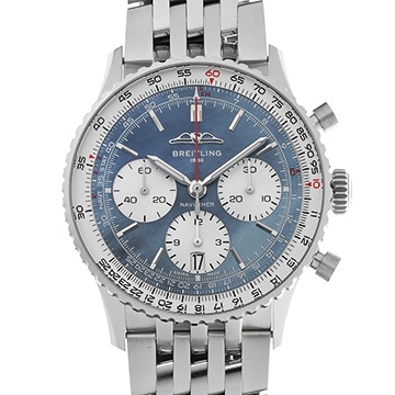 ブライトリング ナビタイマー B01 クロノ AB0139 ブルーシェル/シルバー メンズ 時計 【中古】【wristwatch】