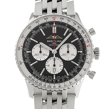 ブライトリング ナビタイマー B01 クロノグラフ 46 AB0137211B1A1 ブラック/シルバー メンズ 時計 【中古】【wristwatch】
