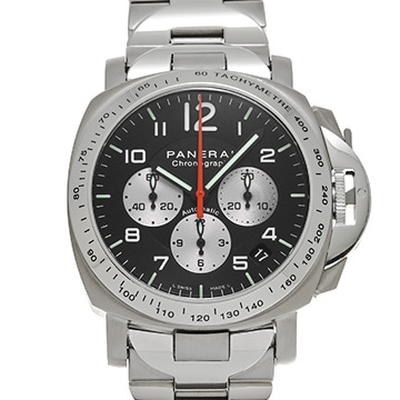 パネライ ルミノールマリーナ オートマティック PAM00108 ブラック/シルバー メンズ 時計 【中古】【wristwatch】