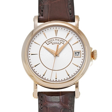 パテック フィリップ カラトラバ オフィサー 5153R-001 シルバー・オパーリン ユニセックス 時計 【中古】【wristwatch】