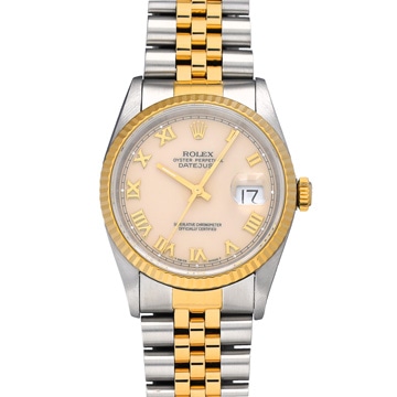 ロレックス デイトジャスト 16233 アイボリー メンズ 時計 【中古】【wristwatch】