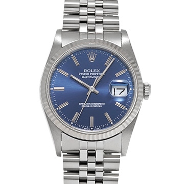 ロレックス デイトジャスト 16234 ブルー メンズ 時計 【中古】【wristwatch】