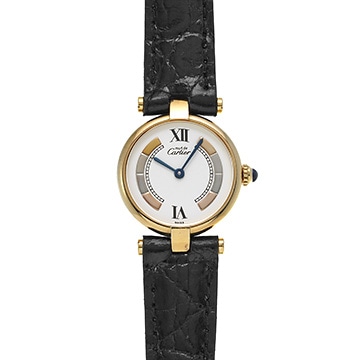 カルティエ マスト ヴァンドーム ヴェルメイユ SM W1006554 ホワイト レディース 時計 【中古】【wristwatch】