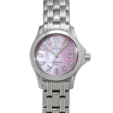 オメガ シーマスター 120 2581.66 ピンクシェル レディース 時計 【中古】【wristwatch】