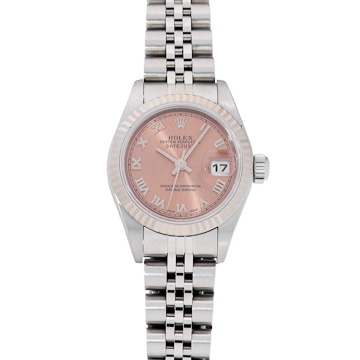 ロレックス デイトジャスト 79174 ピンク レディース 時計 【中古】【wristwatch】