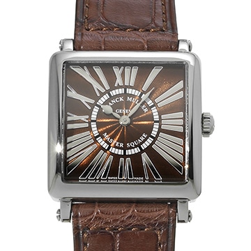 フランクミュラー マスタースクエア 6002LQZR ブラウン レディース 時計 【中古】【wristwatch】