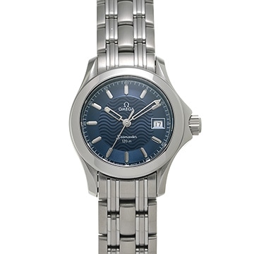 オメガ シーマスター 120 2571.80 ブルー レディース 時計 【中古】【wristwatch】