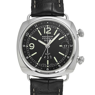 パネライ ラジオミールGMT アラーム PAM00098 ブラック メンズ 時計 【中古】【wristwatch】