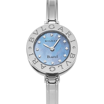 ブルガリ ビーゼロワン BZ22S ブルーシェル/ダイヤモンド レディース 時計 【中古】【wristwatch】