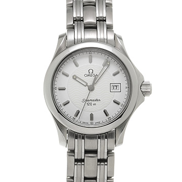 オメガ シーマスター 120 クォーツ 2581.21 ホワイト レディース 時計 【中古】【wristwatch】