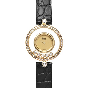 ショパール ハッピーダイヤモンド 20/3926 シャンパン/ダイヤモンド レディース 時計 【中古】【wristwatch】