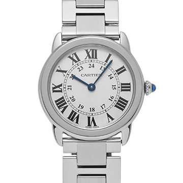 カルティエ ロンドソロ ドゥ カルティエ SM W6701004 シルバー レディース 時計 【中古】【wristwatch】