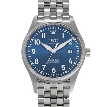 IWC パイロットウォッチ マーク XVIII プティ・プランス IW327016 ブルー メンズ 時計 【中古】【wristwatch】
