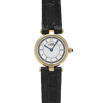 カルティエ マストVLC ヴァンドーム SM W1009854 ホワイト レディース 時計 【中古】【wristwatch】
