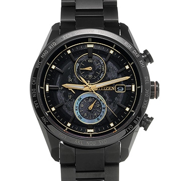 シチズン アテッサ HAKUTO-Rコラボレーションモデル AT8185-71E ブラック メンズ 時計 【中古】【wristwatch】