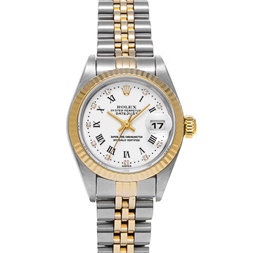 ロレックス デイトジャスト 79173G ホワイト/ダイヤモンド レディース 時計 【中古】【wristwatch】