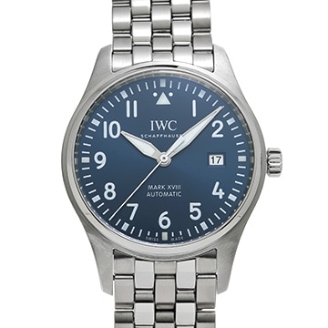 IWC マークXVIII マーク18 プティ・プランス IW327014 ブルー メンズ 時計 【中古】【wristwatch】