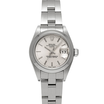 ロレックス オイスターパーペチュアル デイト 79160 シルバー レディース 時計 【中古】【wristwatch】