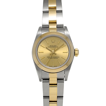 ロレックス オイスターパーペチュアル 76183 シャンパン レディース 時計 【中古】【wristwatch】